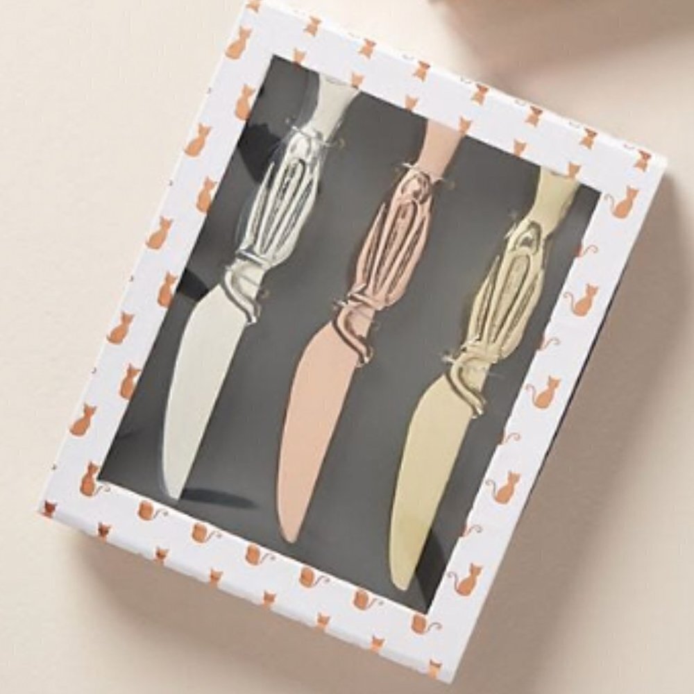 Anthropologie Mackenzie Cheese Knives